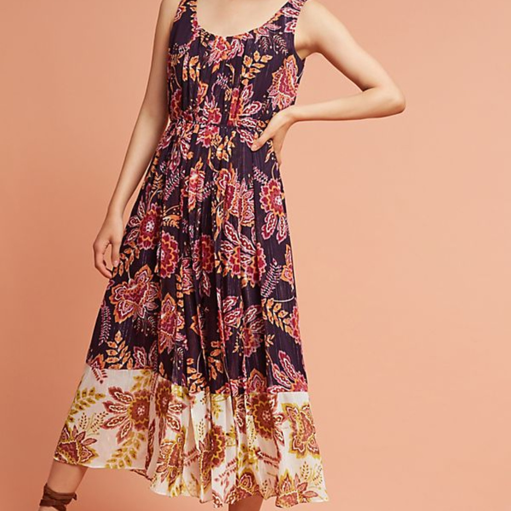 Anthropologie Liv Floral Midi dress - Picture 1 of 5